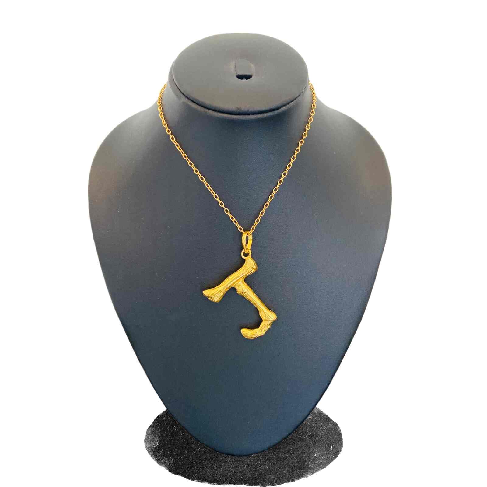 Rose Gold Letter J Pendant - Alphabet Letter Necklace - Letter J Penda –  Adina Stone Jewelry