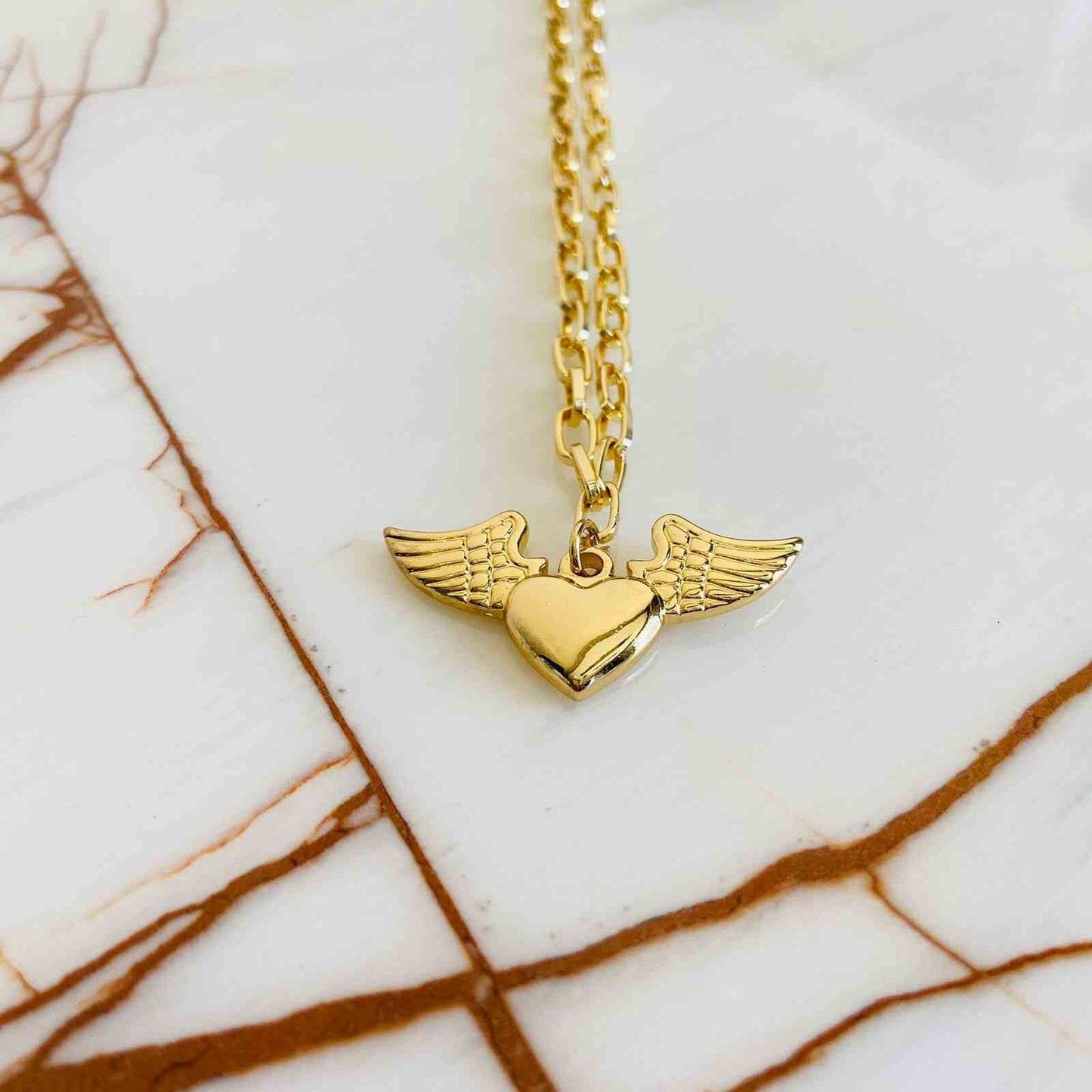 Necklace Angel Heart - Premium Collection Fashion Jewellery November 2022 Western Jewellery For Girls