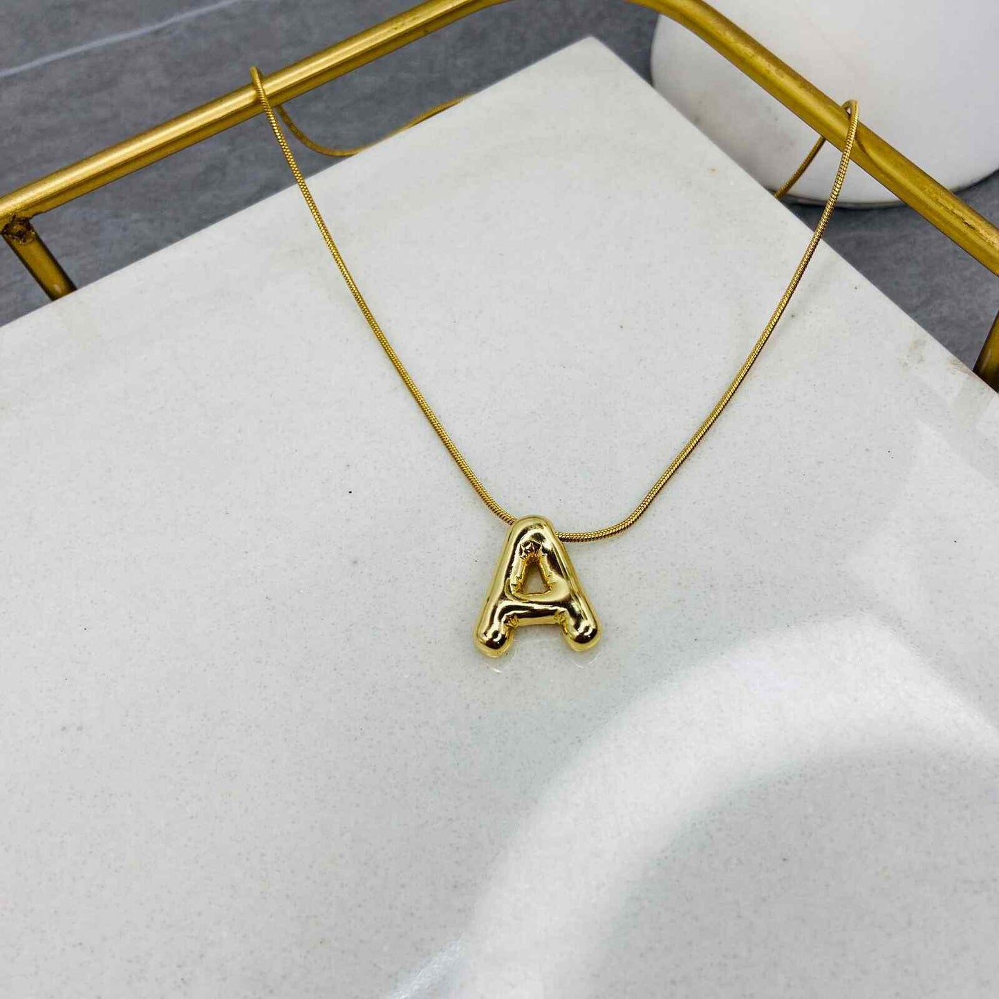 Necklace With An A Initial