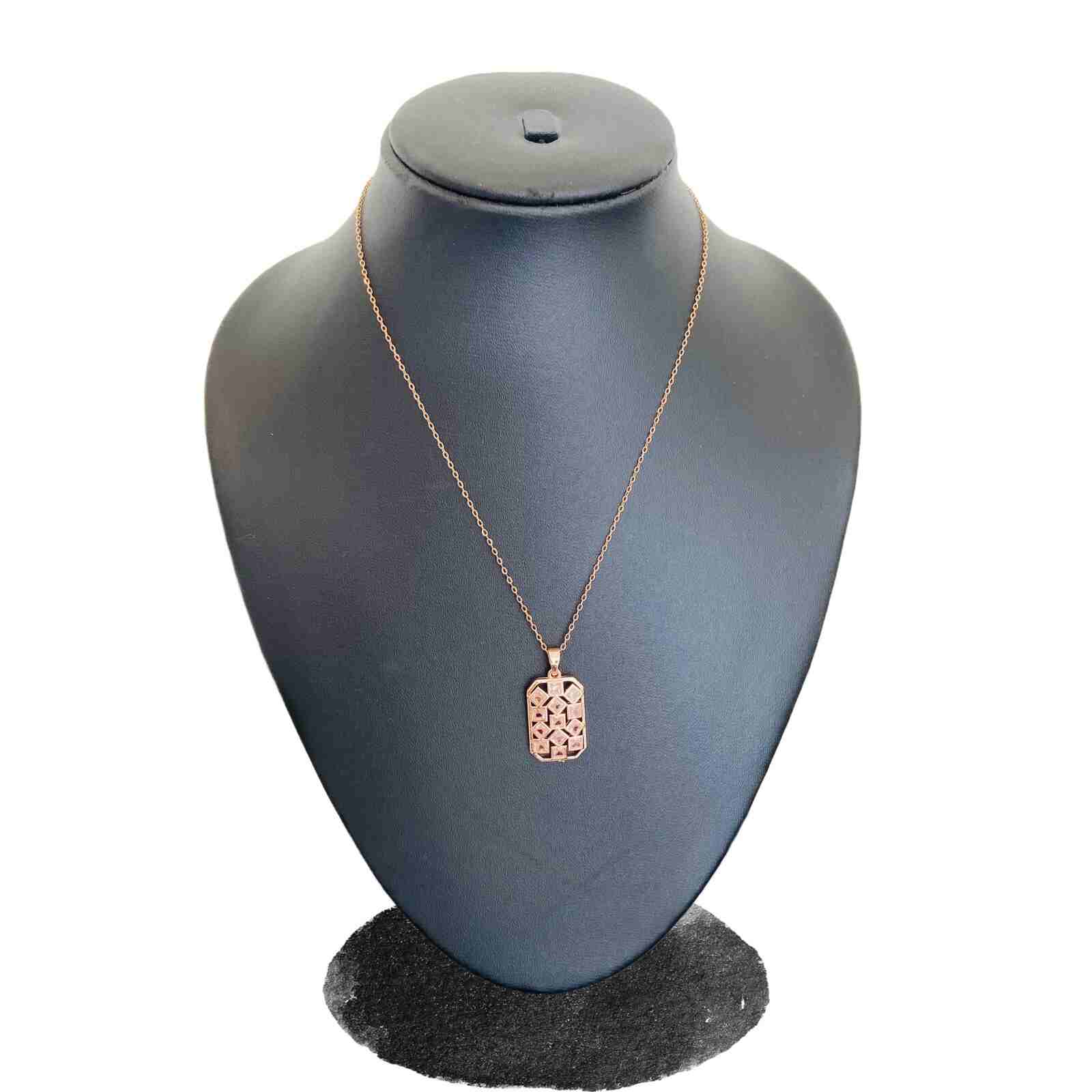 Necklace in Rose Gold | Rose Gold Plated Necklace for Women | Artificial Jewellery