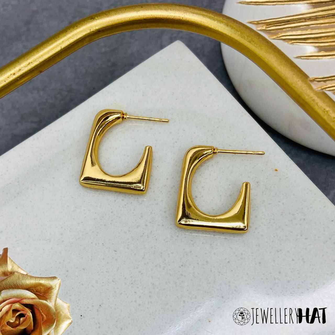 One Gram Gold Ear Studs