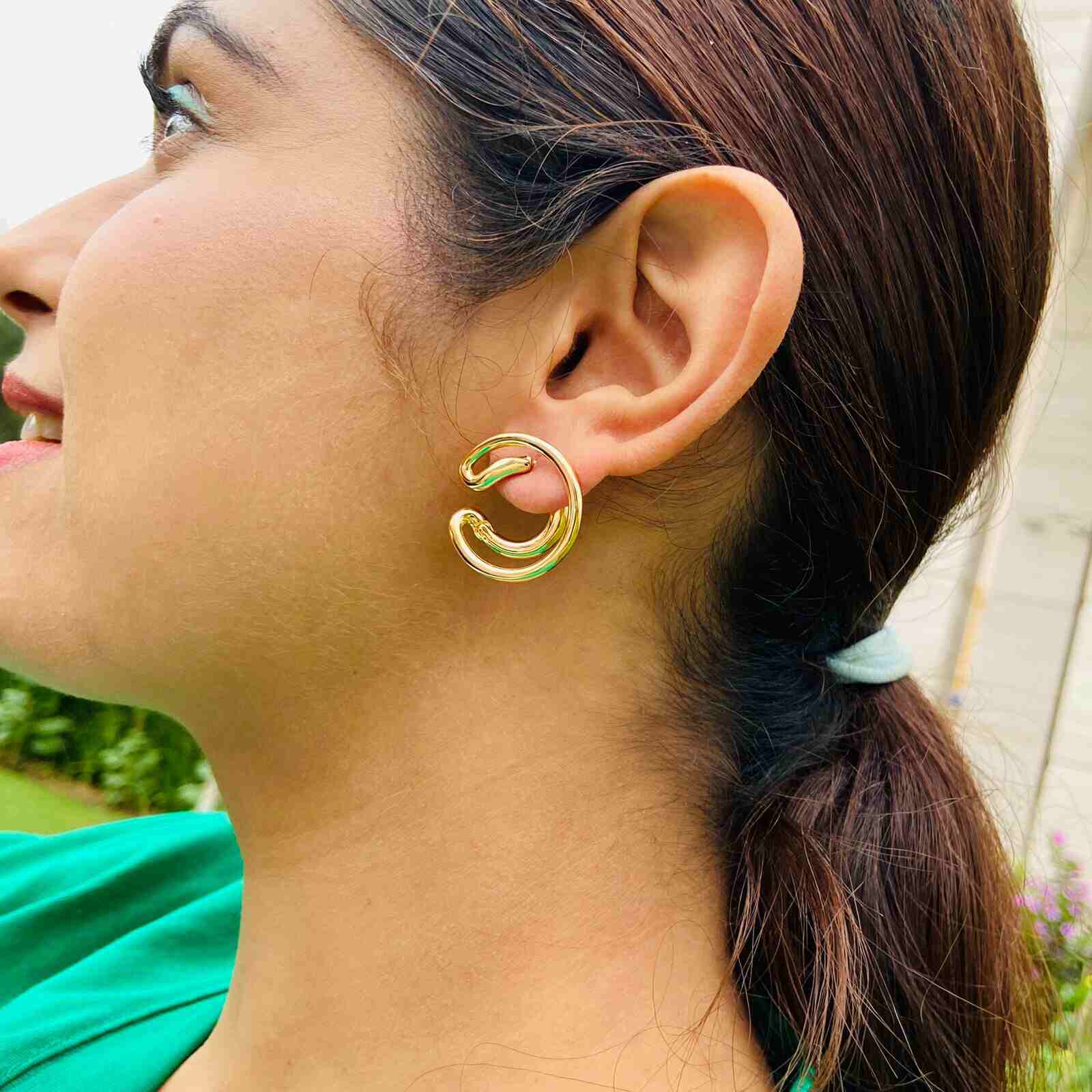 One Gram Gold Earrings