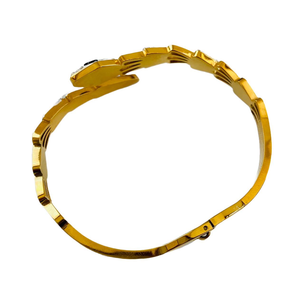 Openable Snake Bracelet | Gold Colour Bracelet For Girls | Snake Jewellery