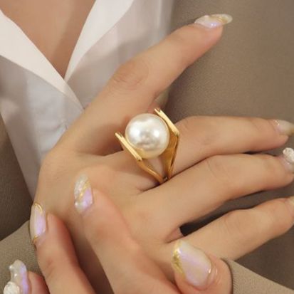 Pearl Gold Ring