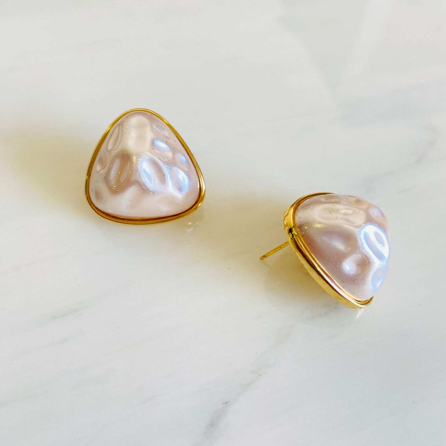 Pearl Studs Gold | Artificial Jewellery | April 2023