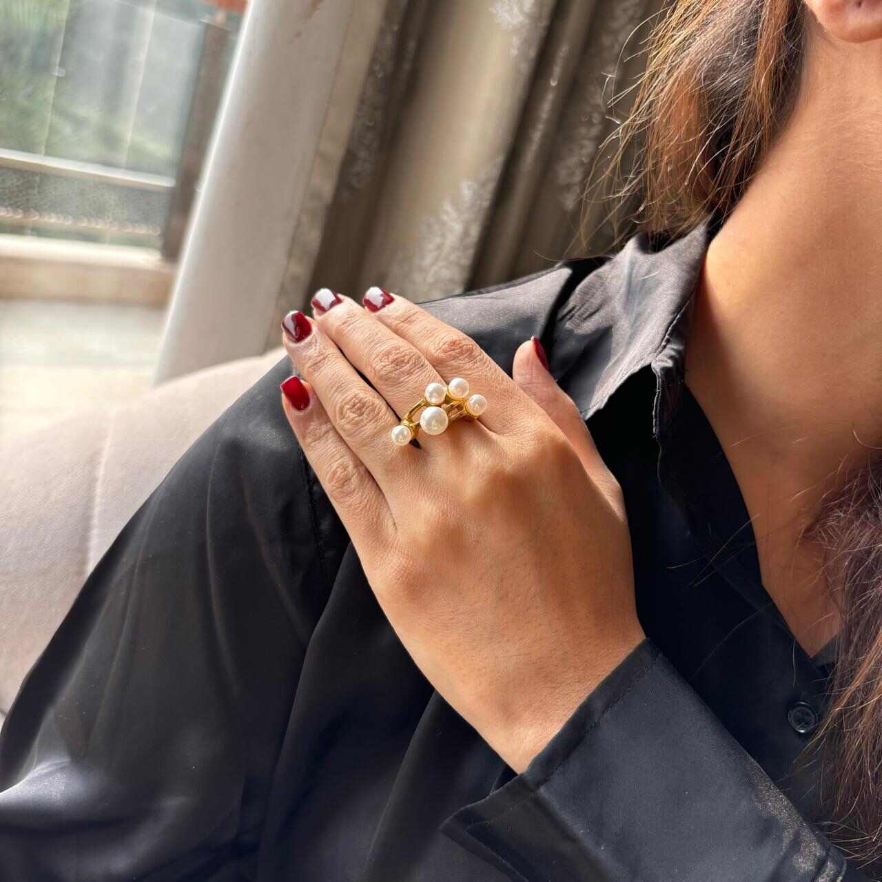 Pearl Ring Gold