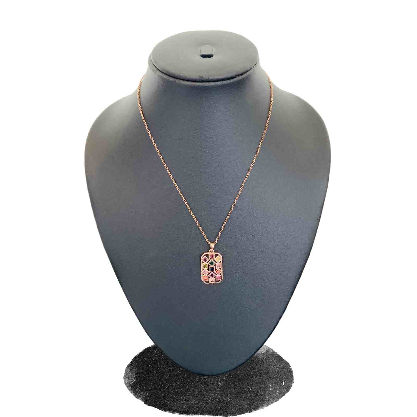 Rose Gold Rose Pendant | Rose Gold Plated Necklace for Women | Artificial Jewellery