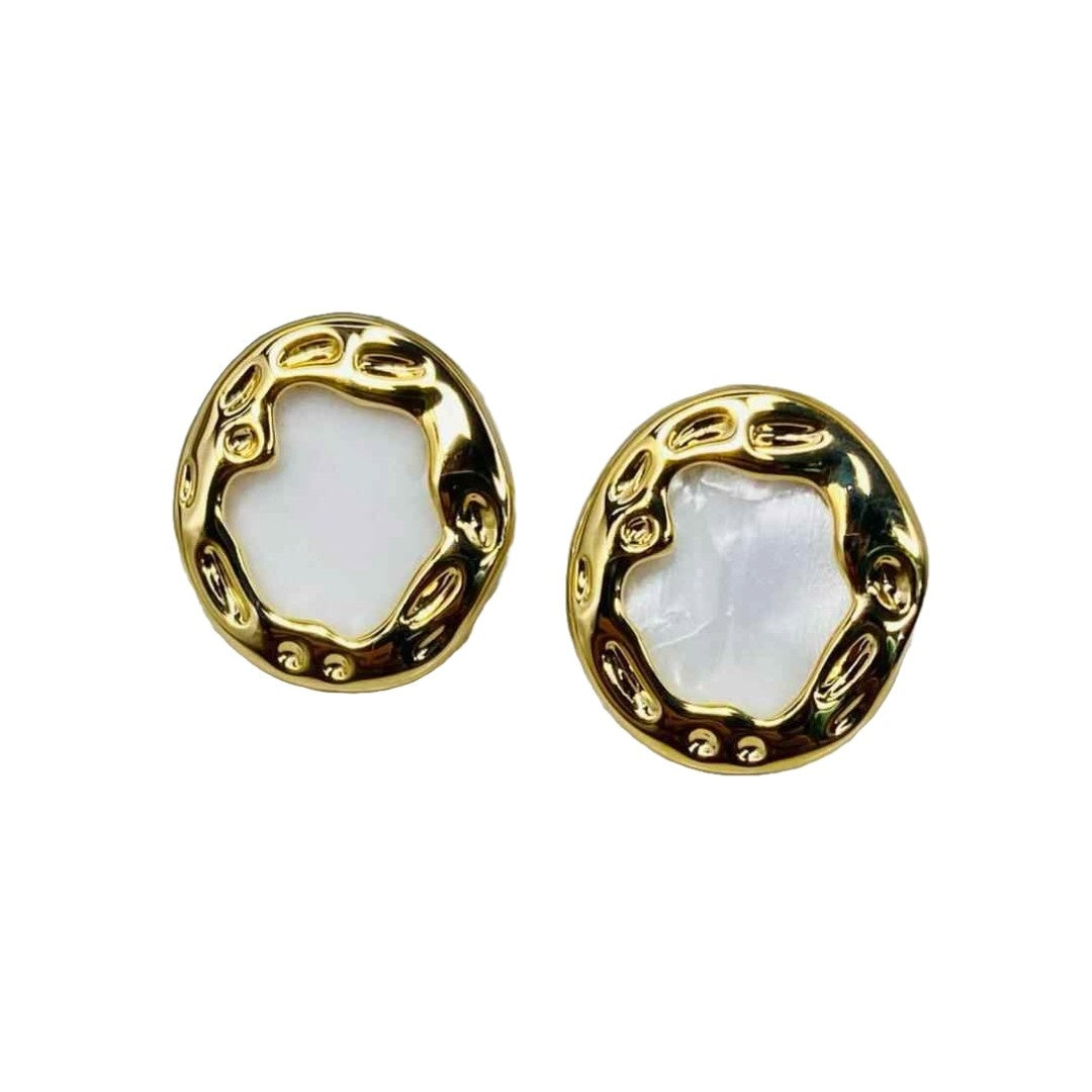 Gold Women's Stud Earrings