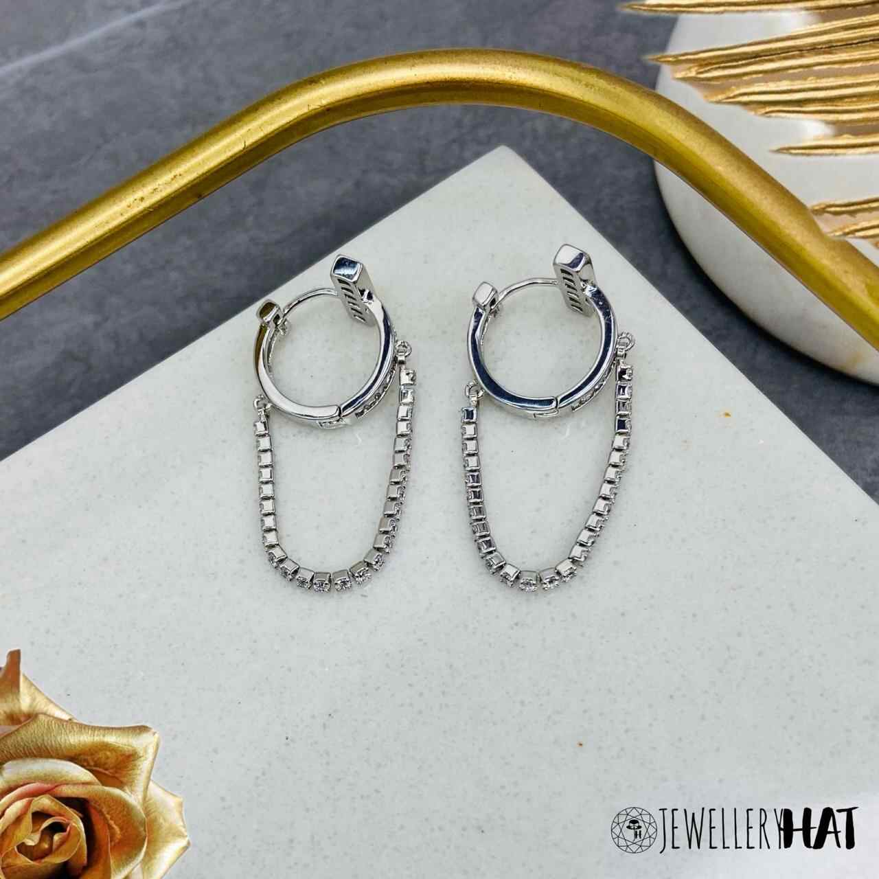 Silver Hoop Ear Rings