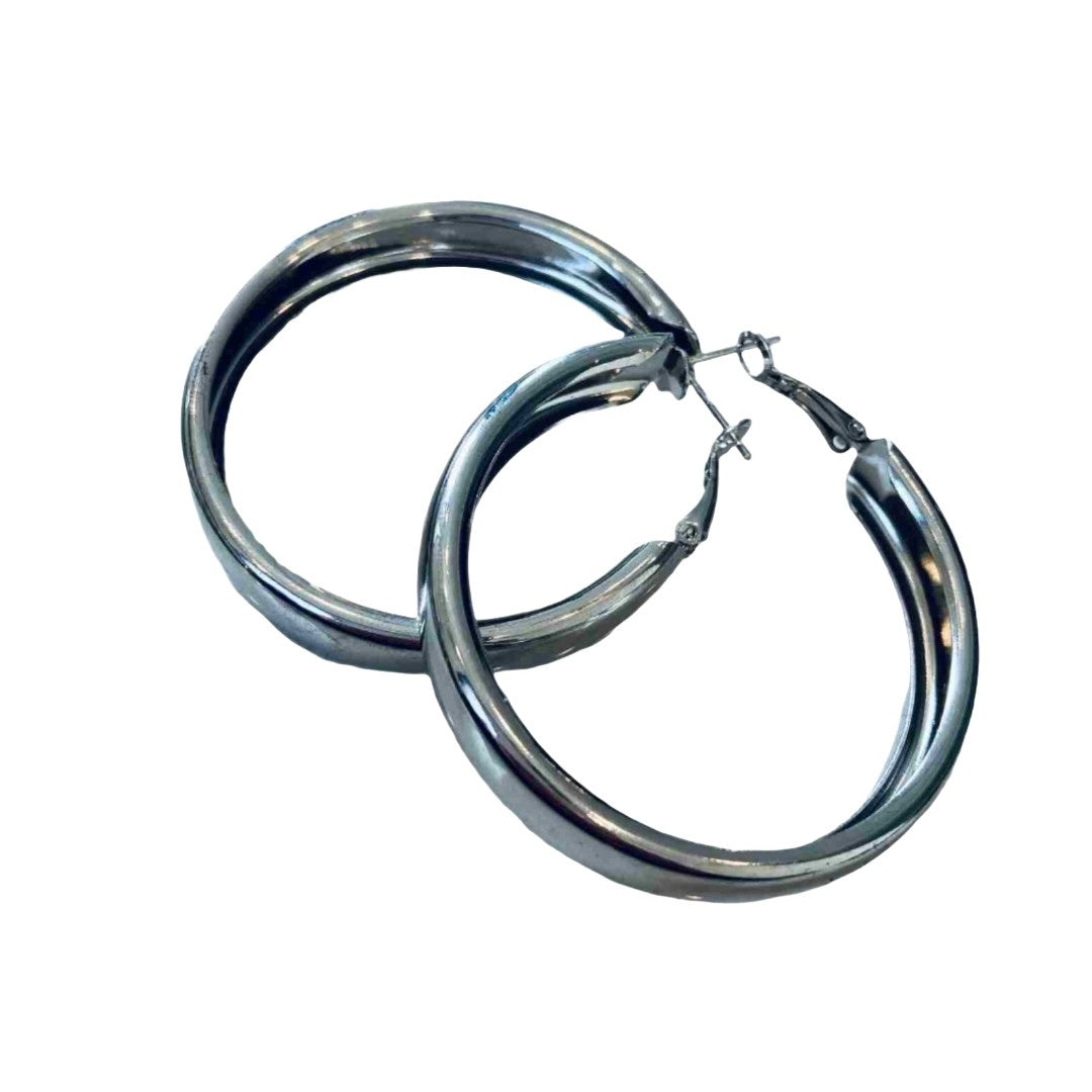 Ear Hoops Silver | Silver Plated Hoop Earrings For Girls