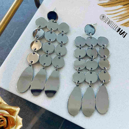 Silver Plated Jhumka Earrings