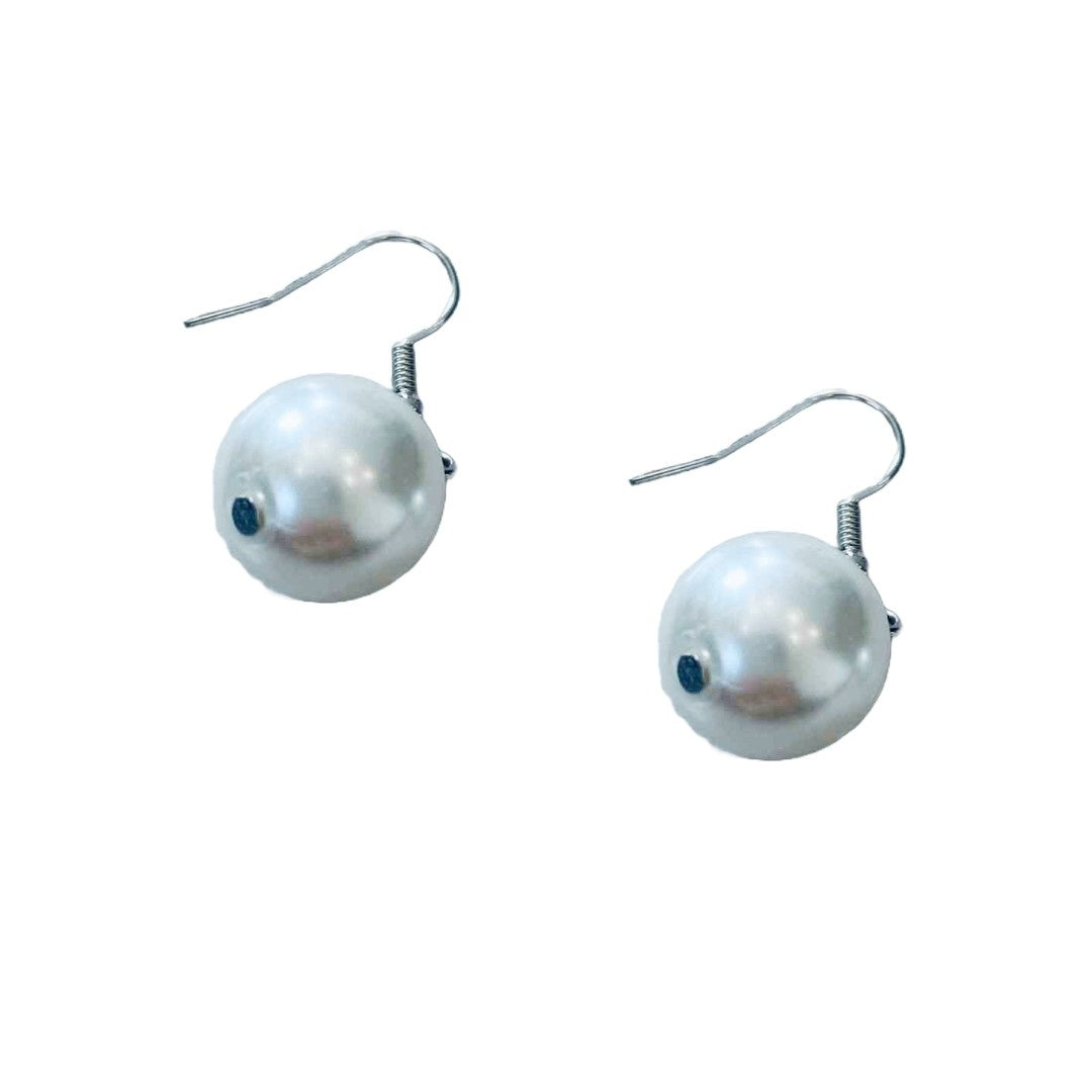 Silver and Pearl Earrings