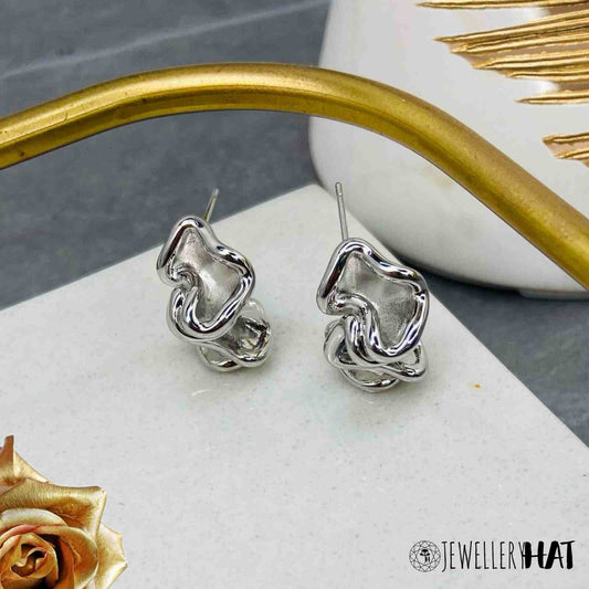 Silver Stud Earrings Women