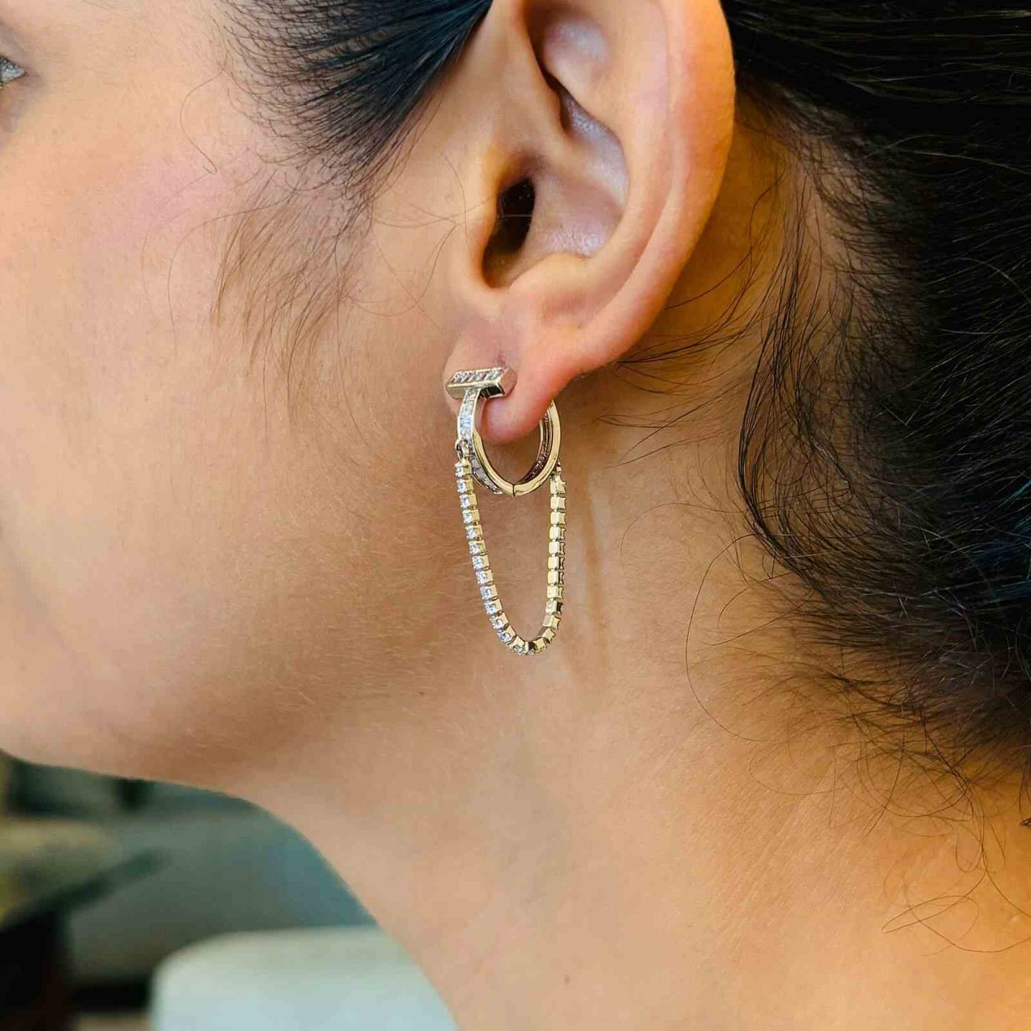 Silver Hoop Ear Rings