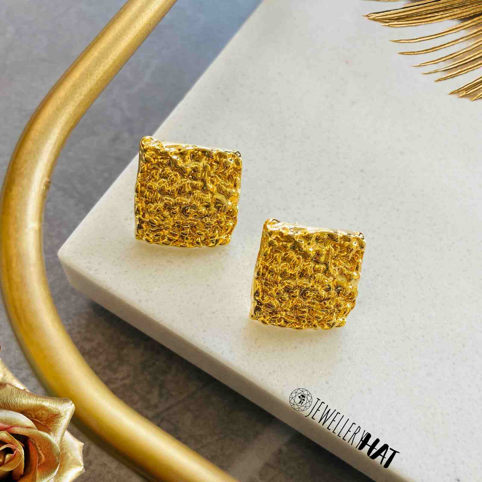 Square Stud Earrings