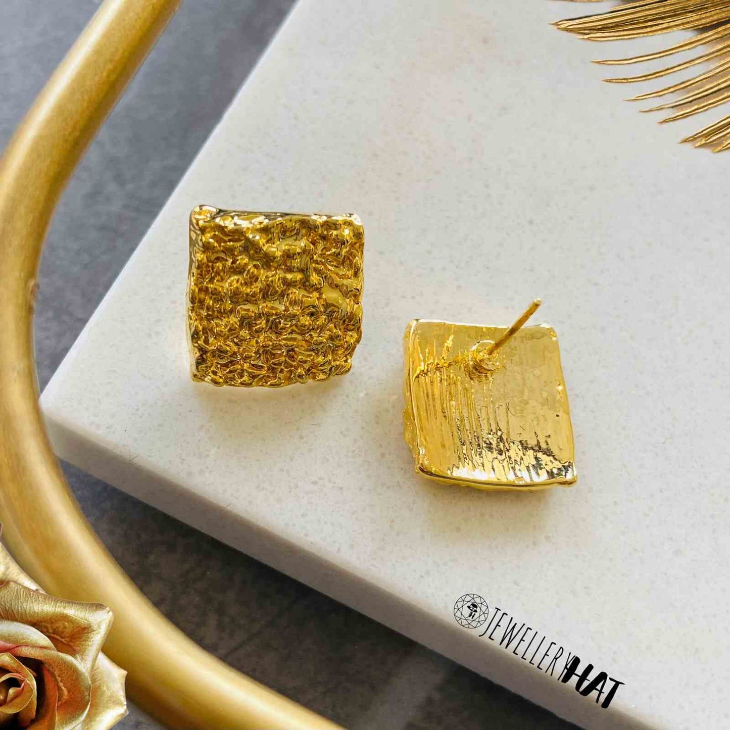 Square Stud Earrings