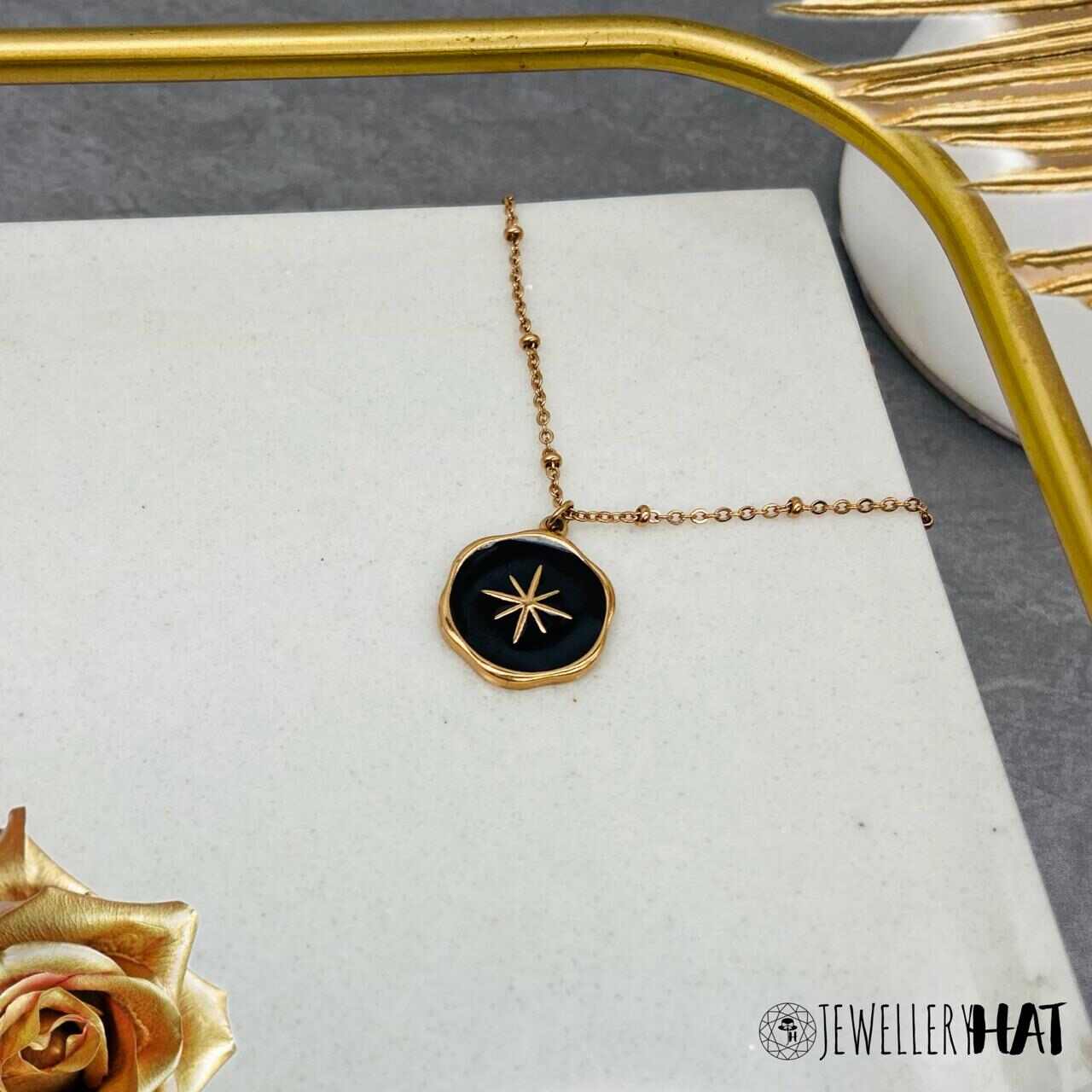 Star Necklace | Rose Gold Plated Star Necklace for Women | Artificial Jewellery