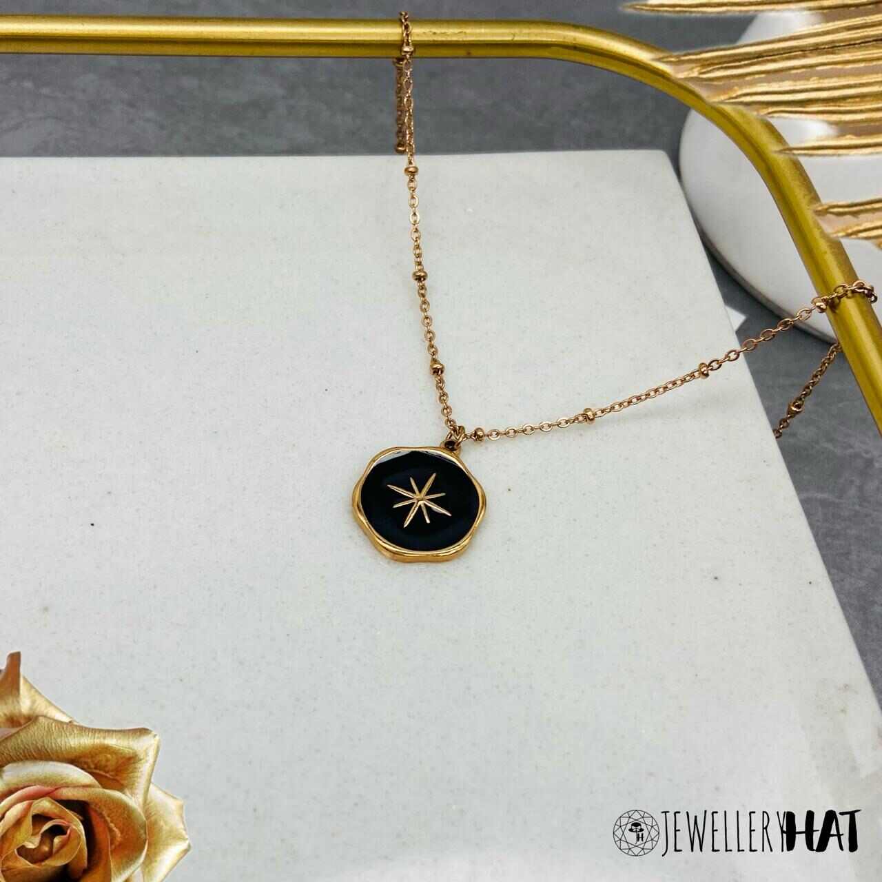 Star Necklace | Rose Gold Plated Star Necklace for Women | Artificial Jewellery