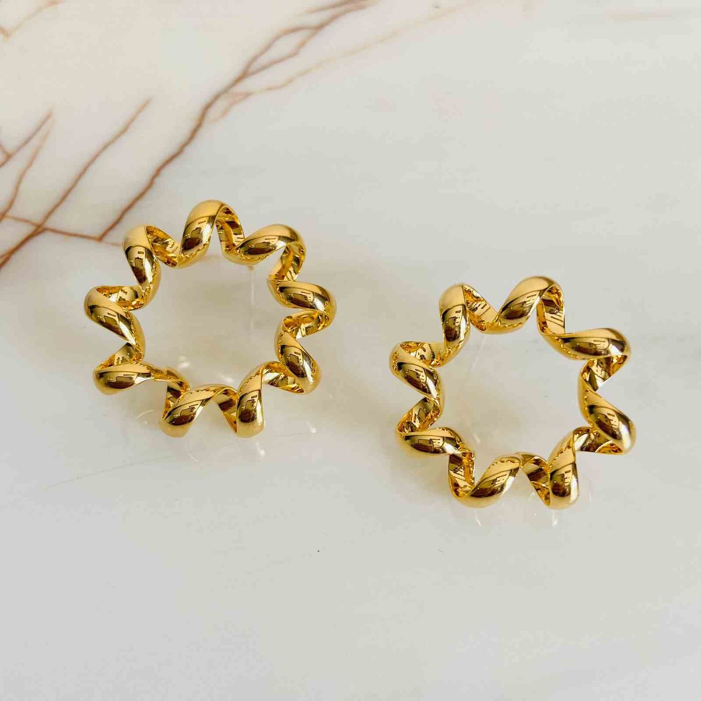 Star Twist Earrings - Fashion Jewellery - January 2023