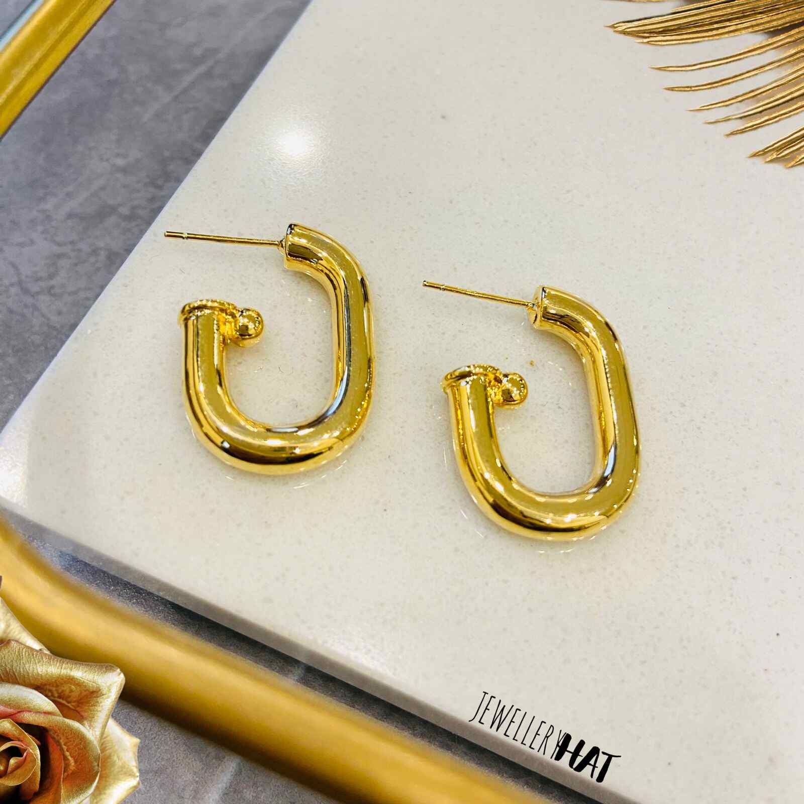 Stud Gold Earrings for Women