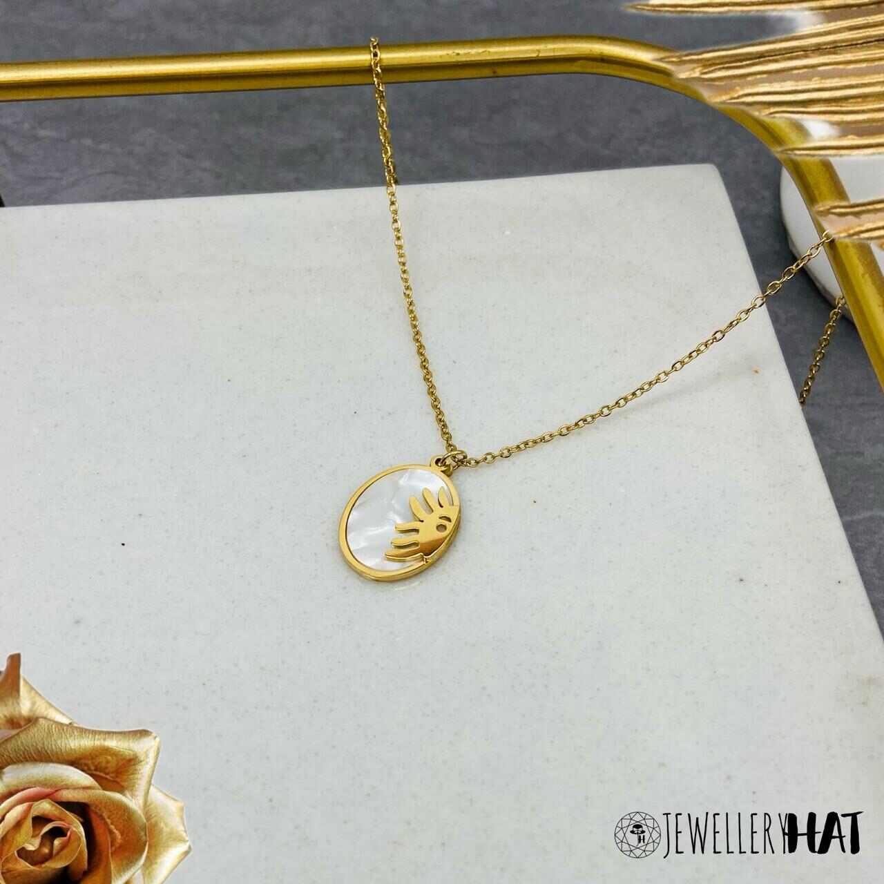 Sun Pendant | Gold Plated Sun Necklace for Women | Artificial Jewellery