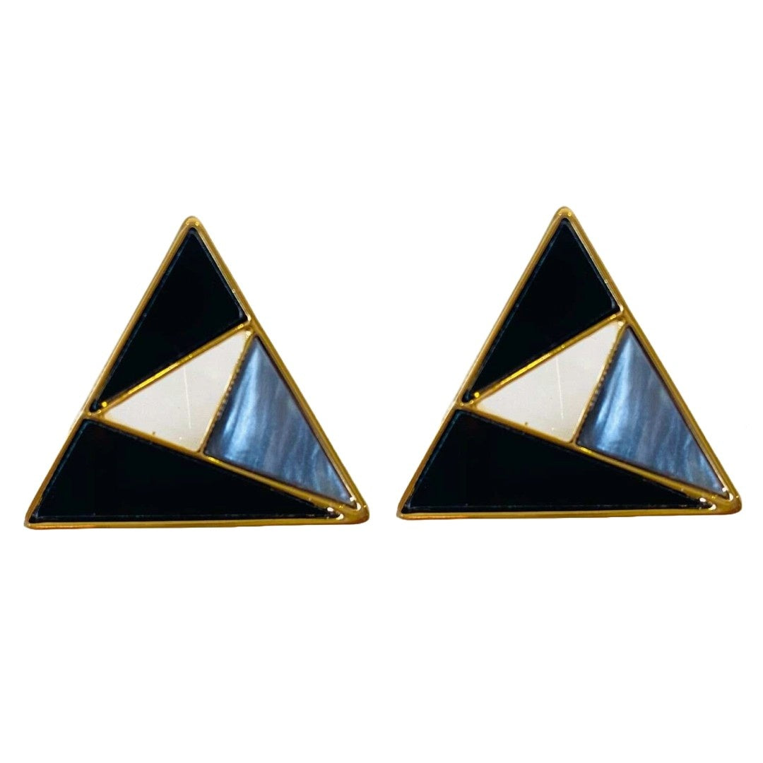 Modern Earrings | Triangular Shape | Stud Type Earrings | Excellent Quality Jewellery