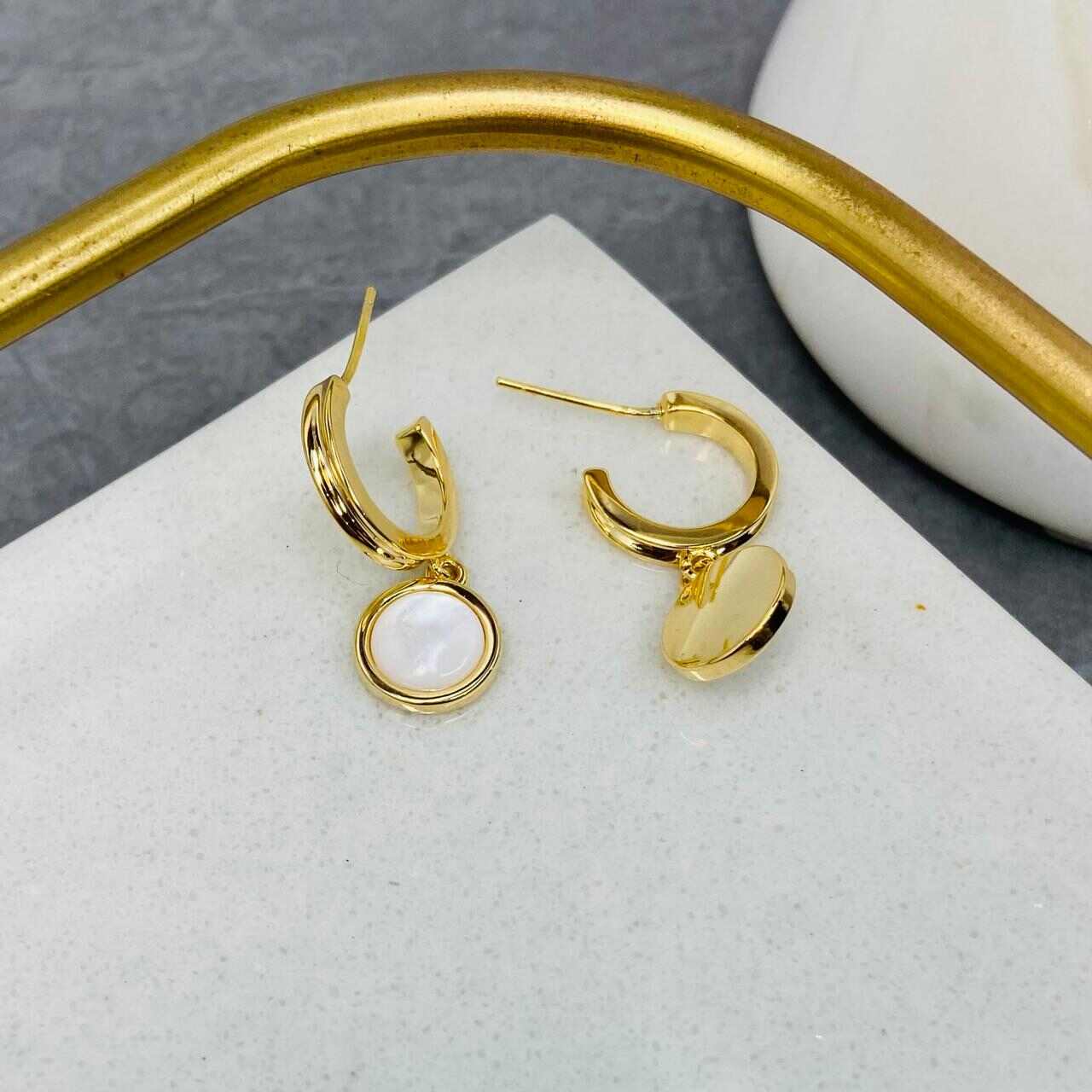 White Gold Earrings