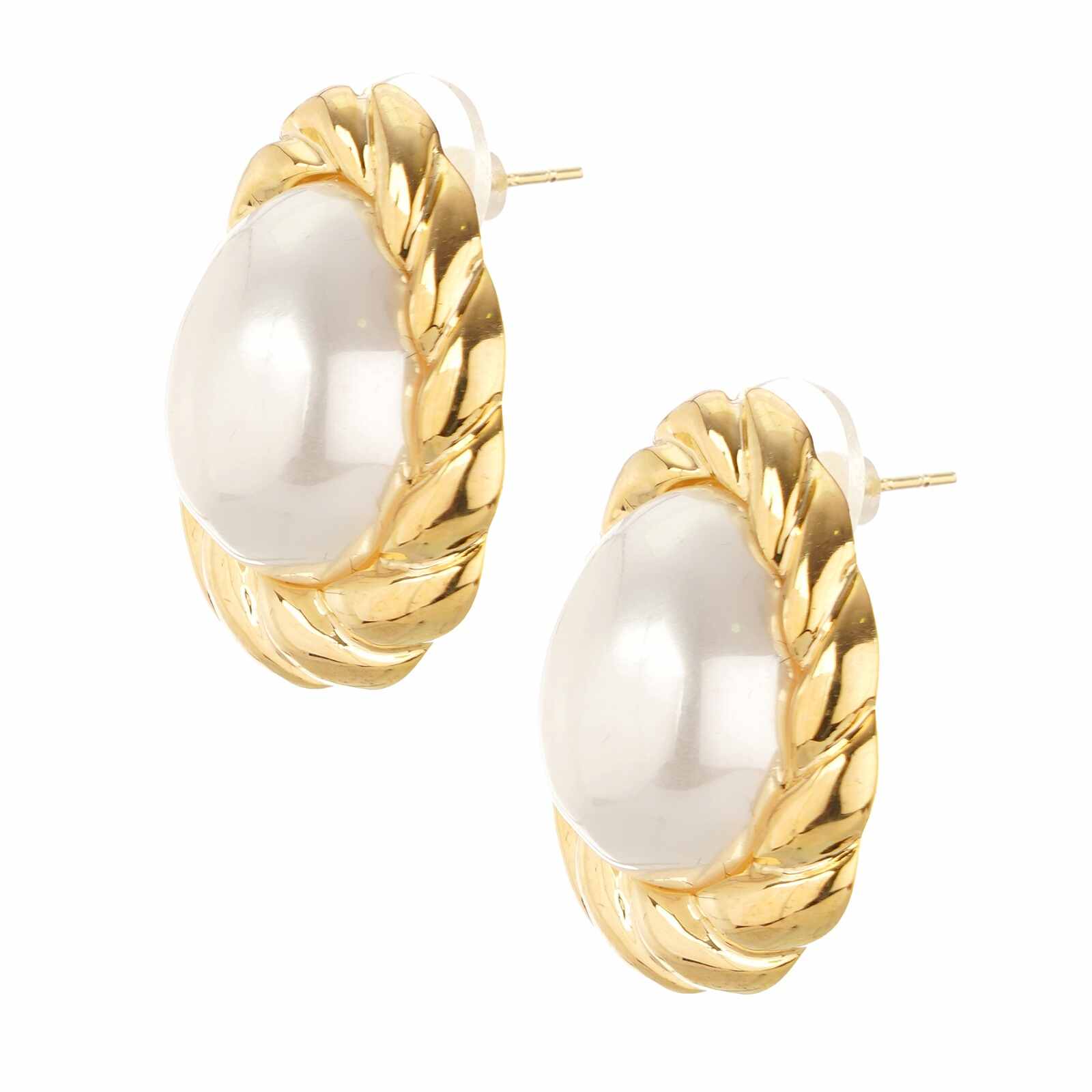 White Pearl Earrings In Gold | Fashion Jewellery | Premium Quality | Light Weight