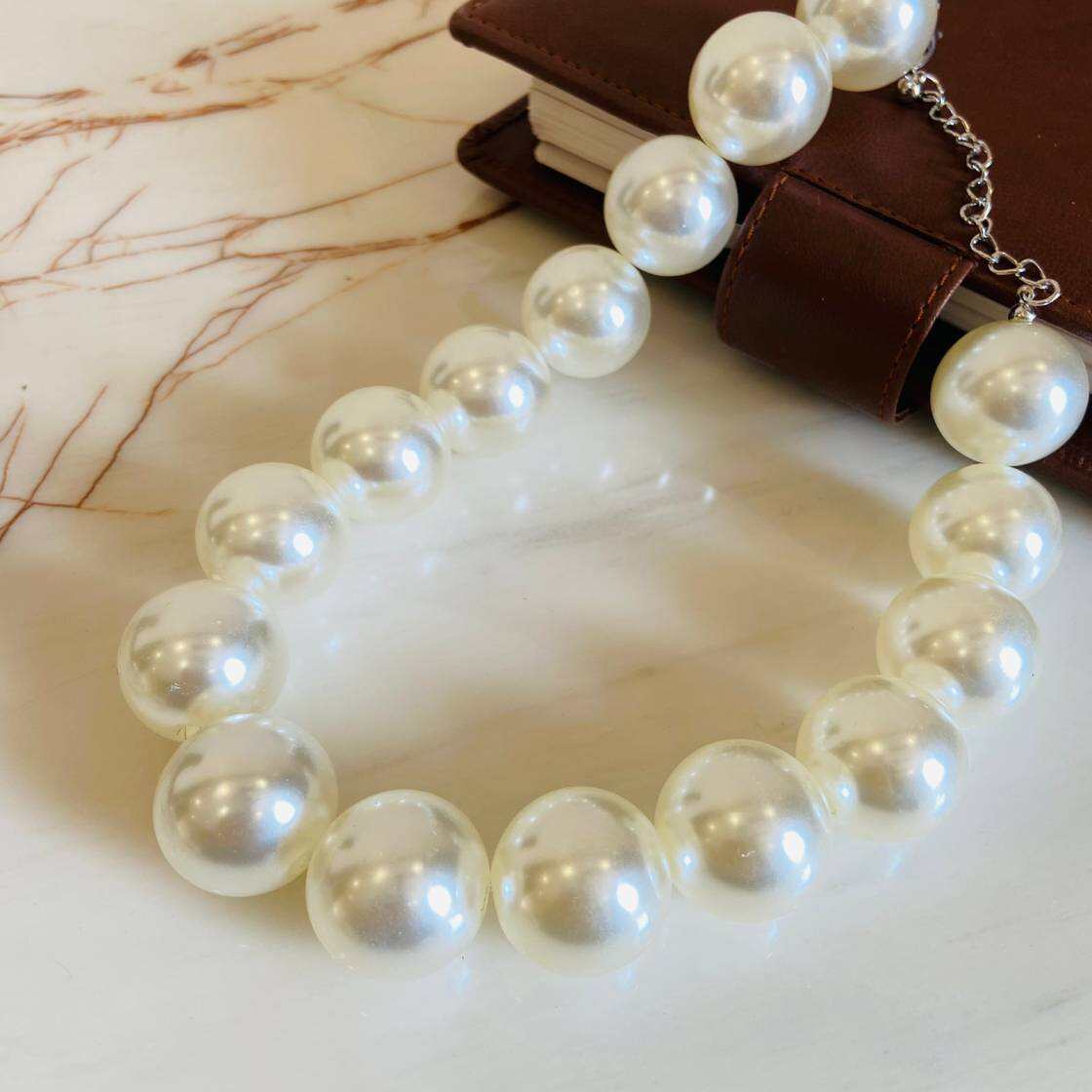 White Pearl Necklace - By Jewellery Hat® - Fashion Jewellery January 2023