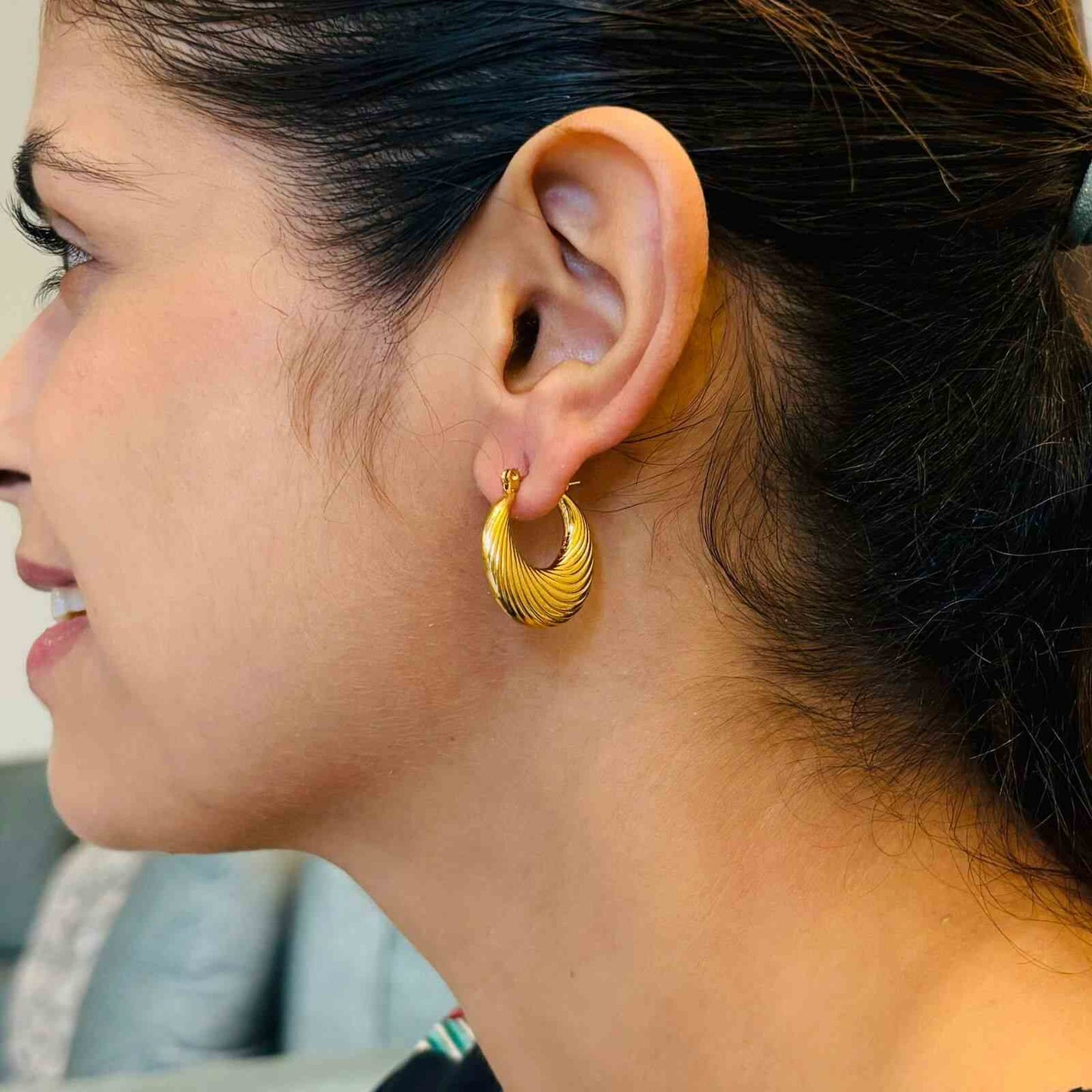 Women's Gold Bali Earrings