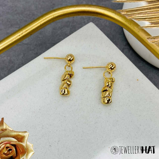 Womens Stud Earrings Gold