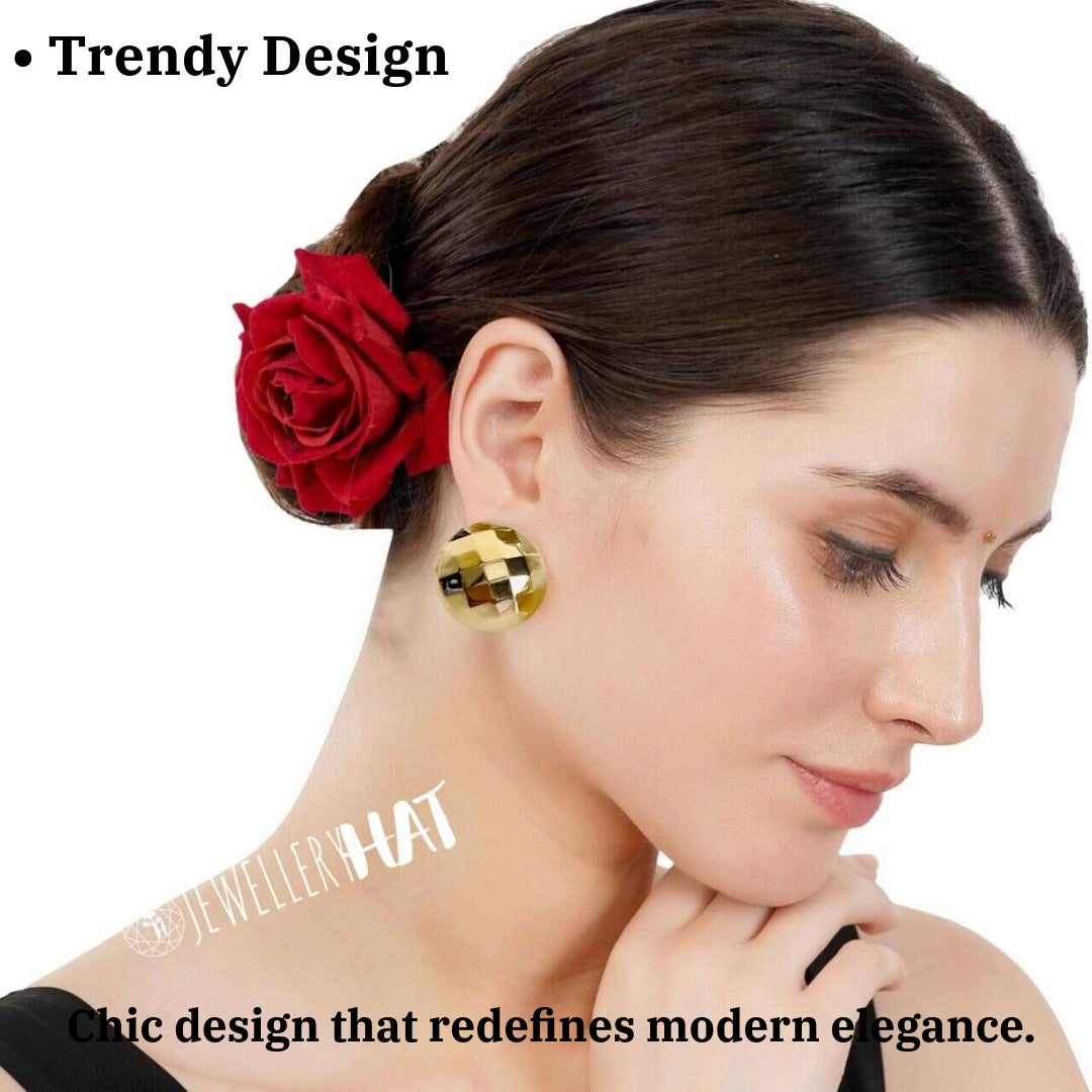 Gold Studs | Anti Tarnish Jewellery | Premium Quality | Fancy Jewellery