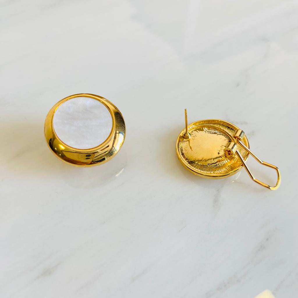 Pearl Studs Gold | Artificial Jewellery | Waterproof Earrings | Sale | April 2023