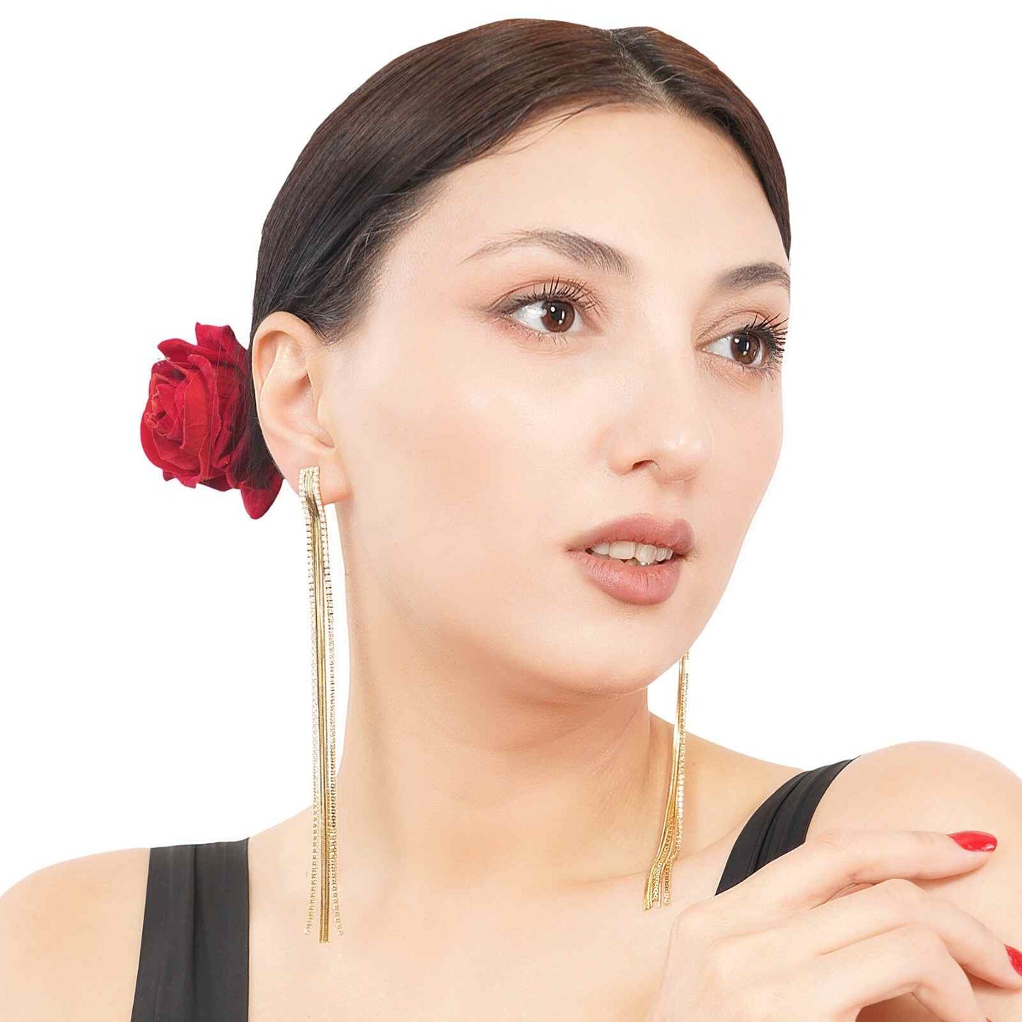 Fancy Long Earrings | Waterproof Jewellery | Fancy Jewellery | Premium Quality